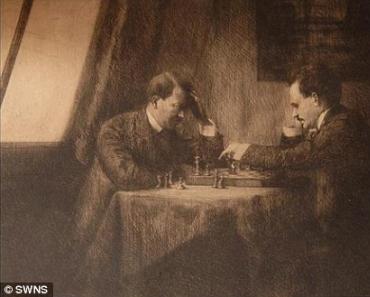 Курьез: Гитлер, играющий с Лениным в шахматы Гитлер и шахматы